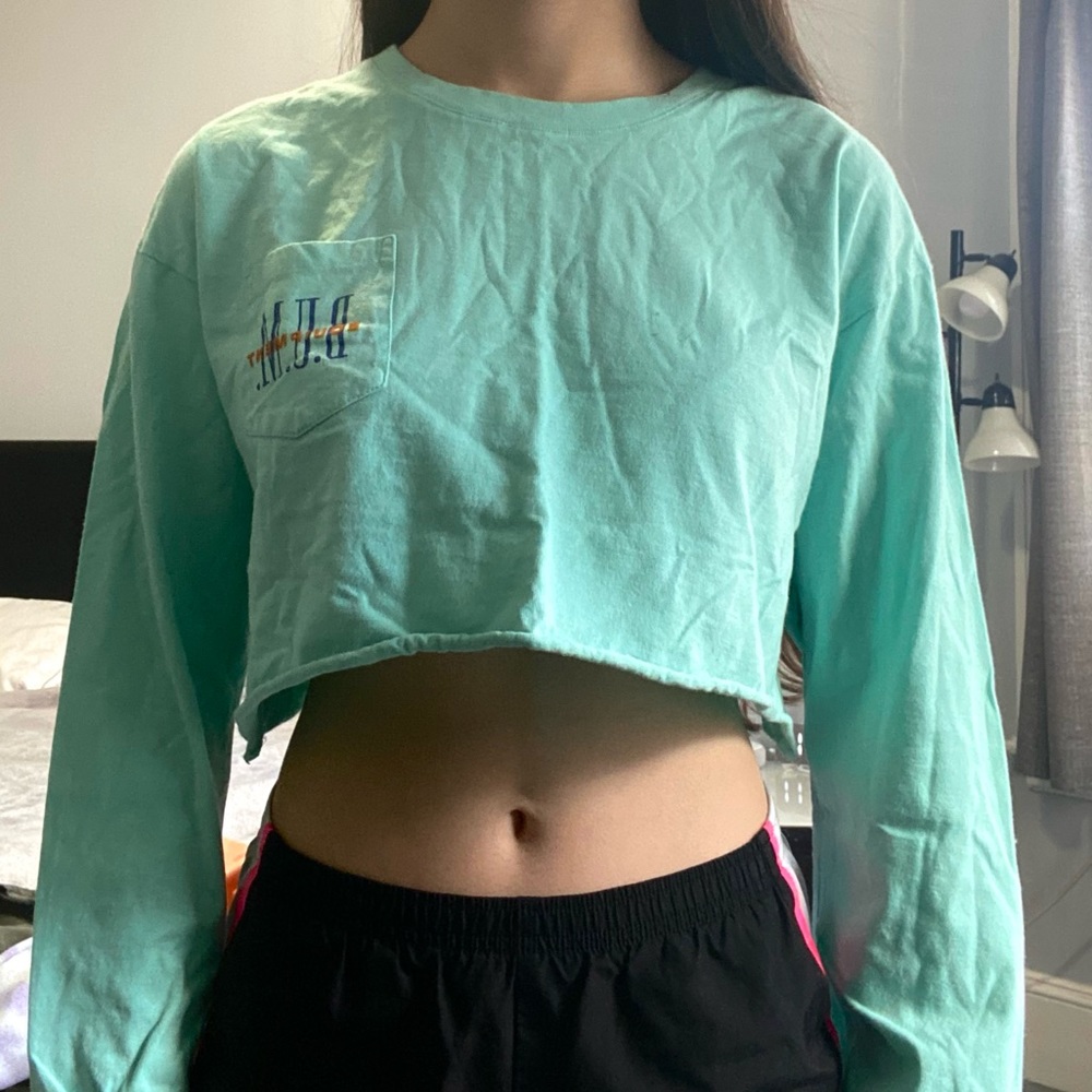 Long sleeve crop top